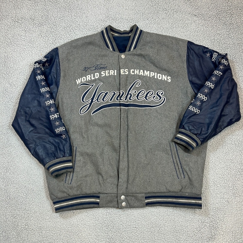 New York Yankees Jacket Mens 2XL MLB Baseball World Series Champions Reversible‎